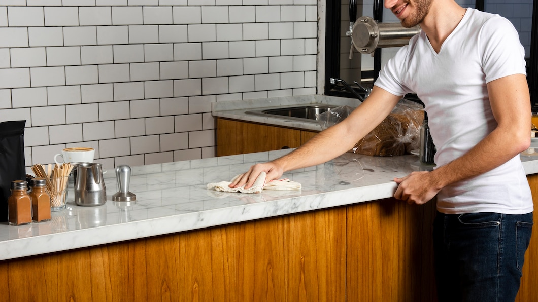 Porady na długotrwałe utrzymanie czystości i blasku granitowych elementów w kuchni