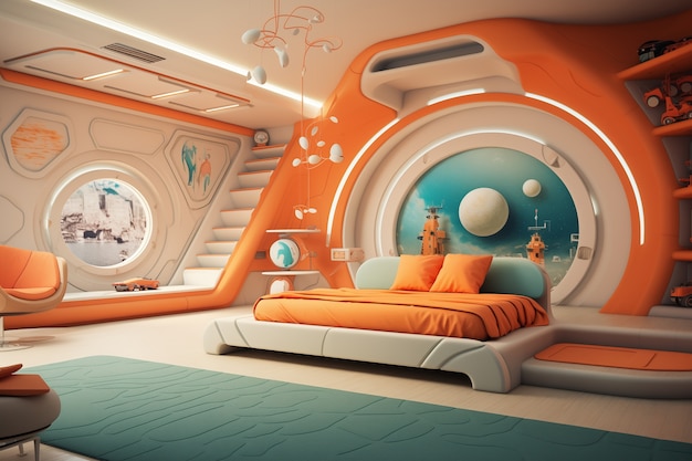 Jak wprowadzić motyw kosmosu do sypialni za pomocą designerskiej tapety 3D?